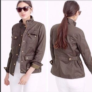 J Crew Small Downton Field Jacket Moss Green
